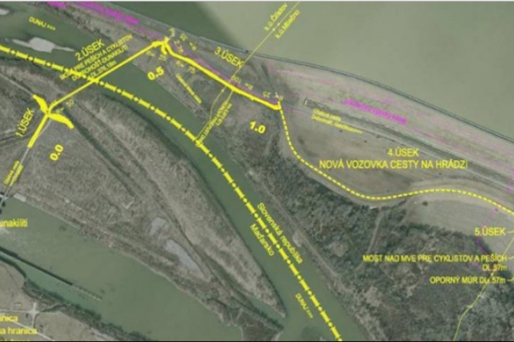Gyalogos Duna-híddal kötik össze a felvidéki Csallóközt és a Szigetközt