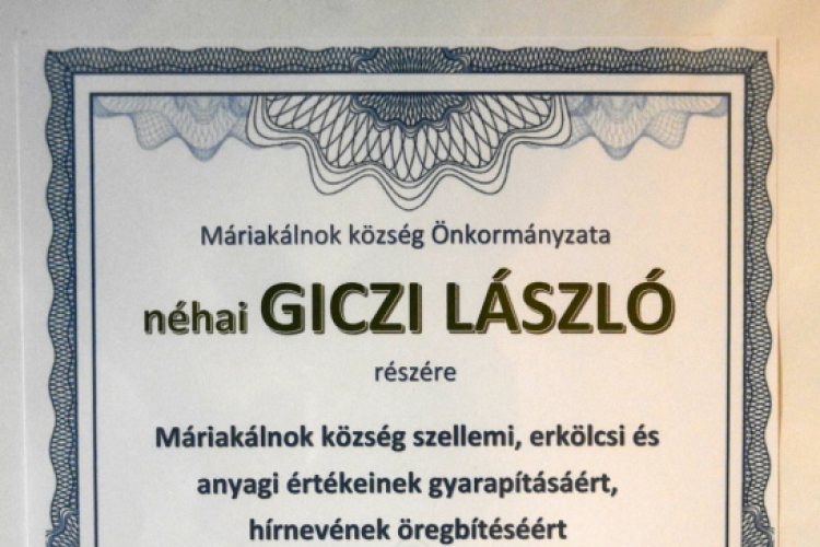 Éves polgármesteri értékelés Máriakálnokon