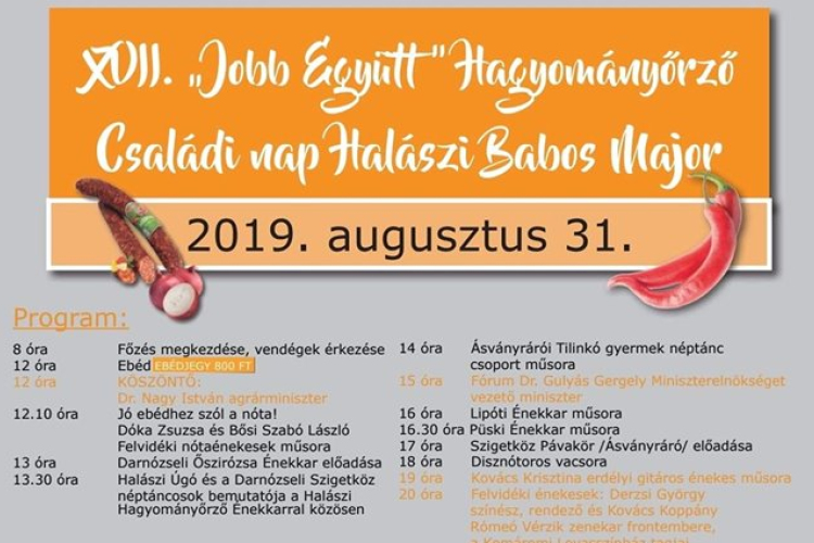 XVII Jobb Együtt hagyományőrző Családi nap a Babos Majorban