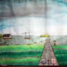 Kiállítás Kimlén Dr. Véber Gyuláné, Gasparovics Gizella textilképeiből