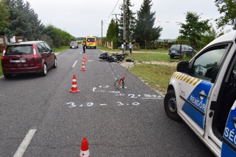 Nem adott elsőbbséget az autó vezetője