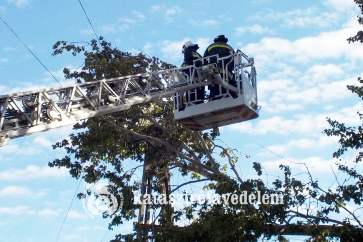Viharos szél vonult át a megyén