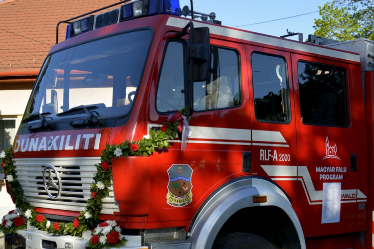 Közösségi összefogásból jutott új tűzoltóautóhoz Dunakiliti