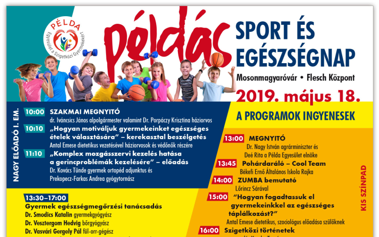 Közeleg a Példás Sport és Egészség Nap!