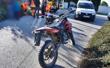 Motoros baleset Győrújfalun