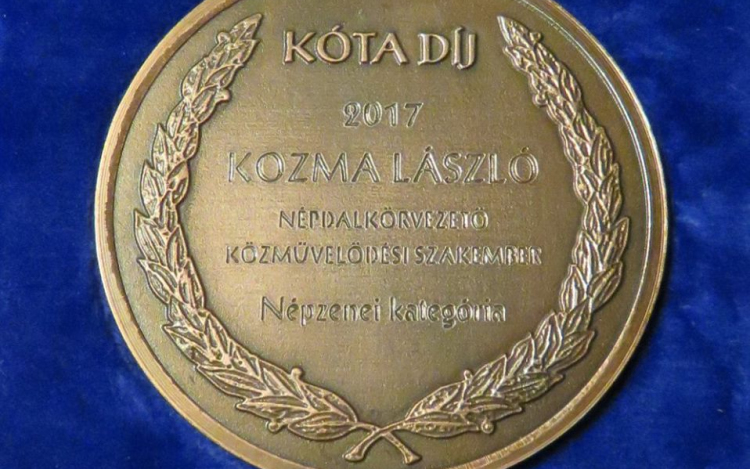 Kozma László KÓTA díjat kapott - Gratulálunk!