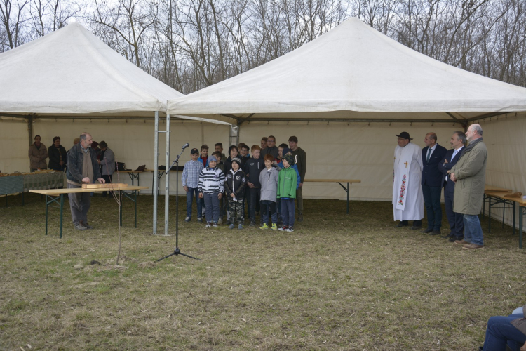 Nefelejcs Gyümölcsöskert avatás Dunaszigeten
