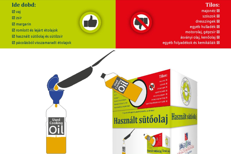 Kibővül a használt sütőolaj gyűjtési program