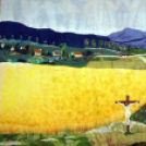 Kiállítás Kimlén Dr. Véber Gyuláné, Gasparovics Gizella textilképeiből