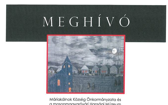 Kiállítás Máriakálnokon