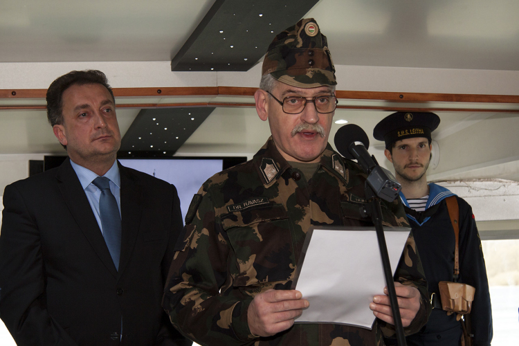 Lajta Monitor Múzeumhajó kiállításmegnyitó Gönyün