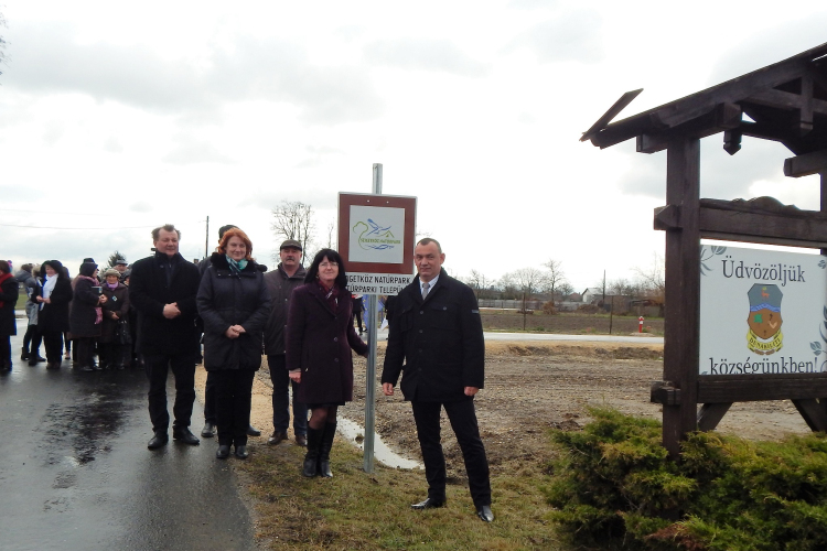 Dunakilitin már tábla hirdeti a Szigetköz Natúrparkot
