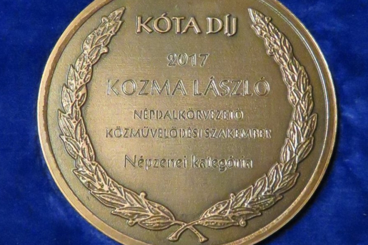 Kozma László KÓTA díjat kapott - Gratulálunk!