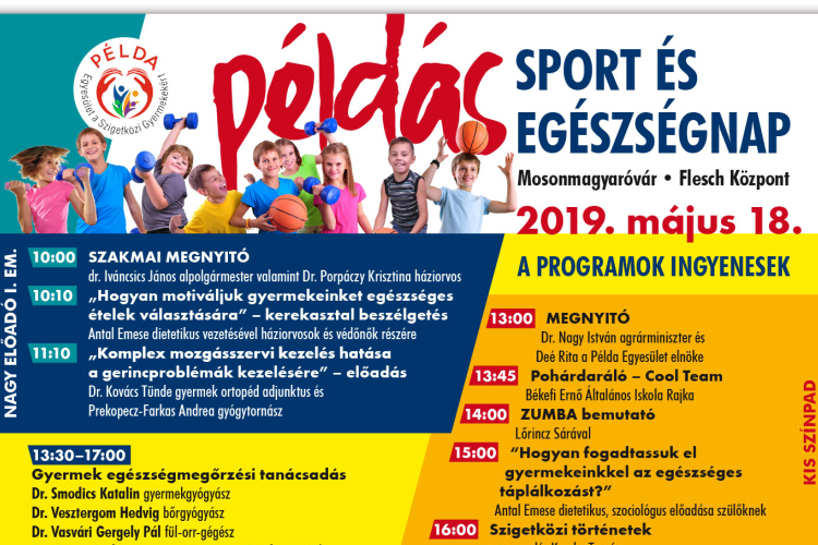 Közeleg a Példás Sport és Egészség Nap!