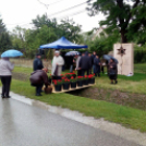 Emlékkő átadása Rajkán