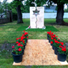 Emlékkő átadása Rajkán