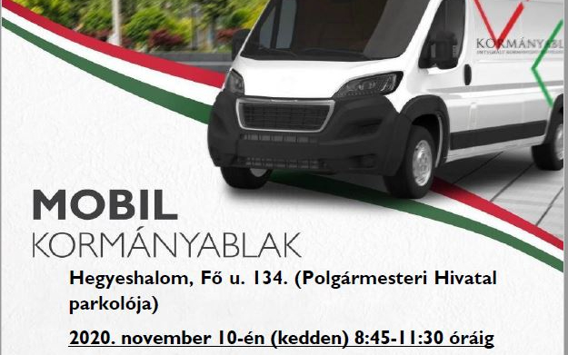 Mobil kormányablak Hegyeshalomban