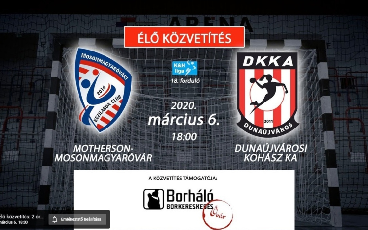 Élő közvetítés az MKC-Dunaújváros mérkőzésről