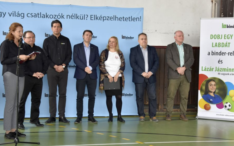 Százhetven labdát gyűjtött a Binder a Példa egyesület kampányában