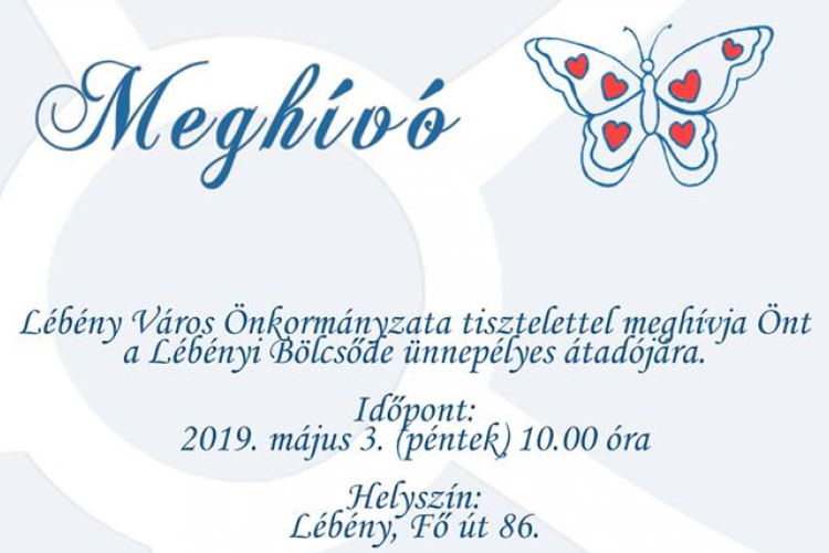 Bölcsődét avatnak Lébényben